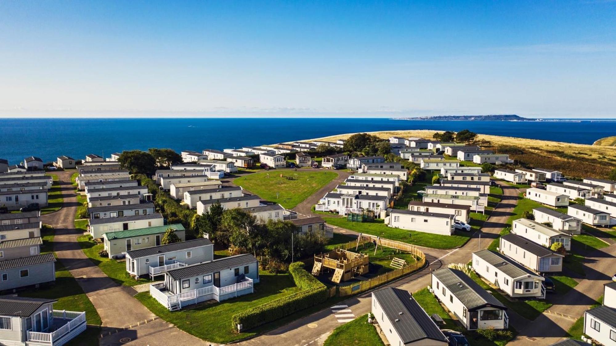 Emma'S Sea View 2-Bedroom Caravan At Durdle Door Near Wareham Dorset West Lulworth Buitenkant foto